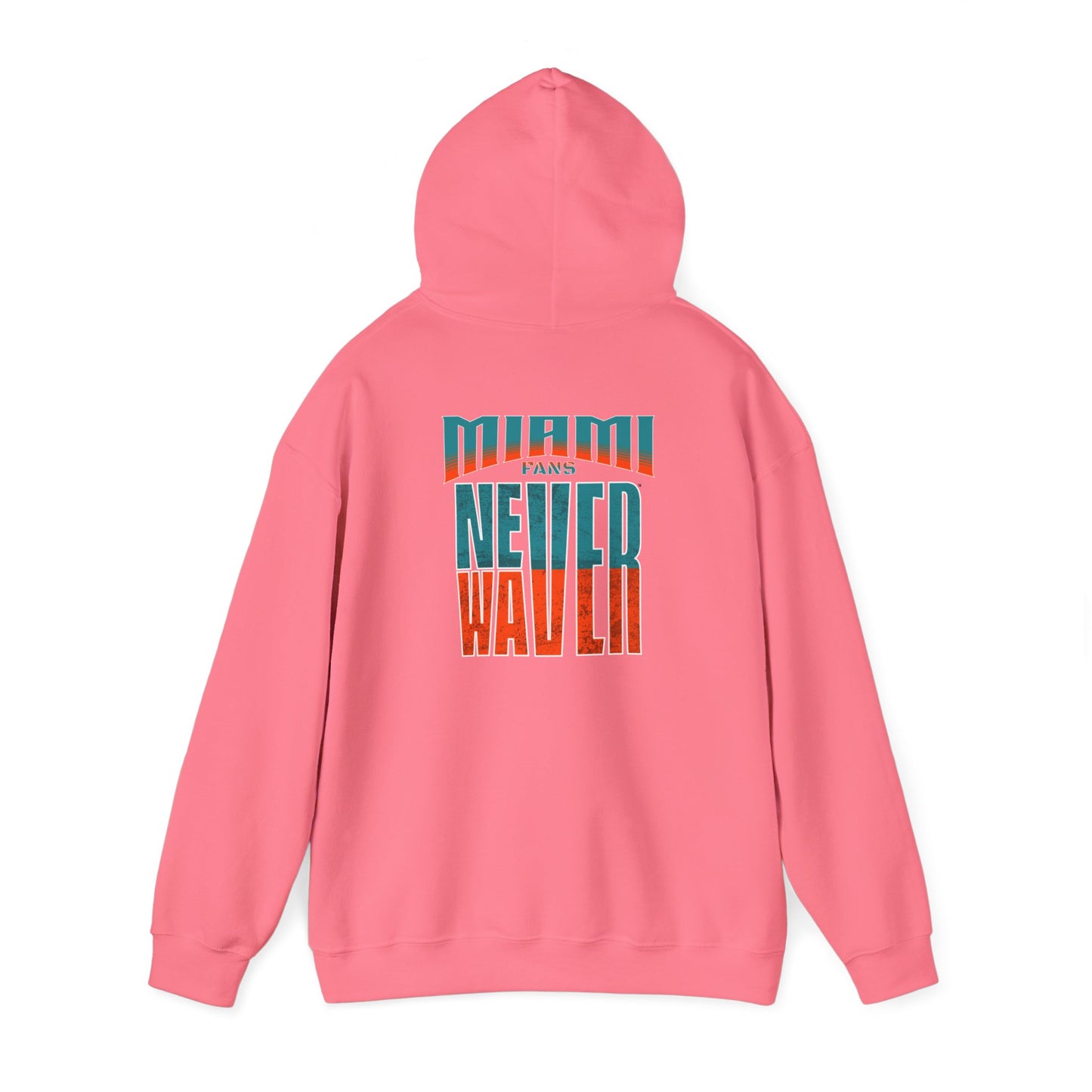 Miami Fans Never Waver Unisex Heavy Blend™ Hooded Sweatshirt