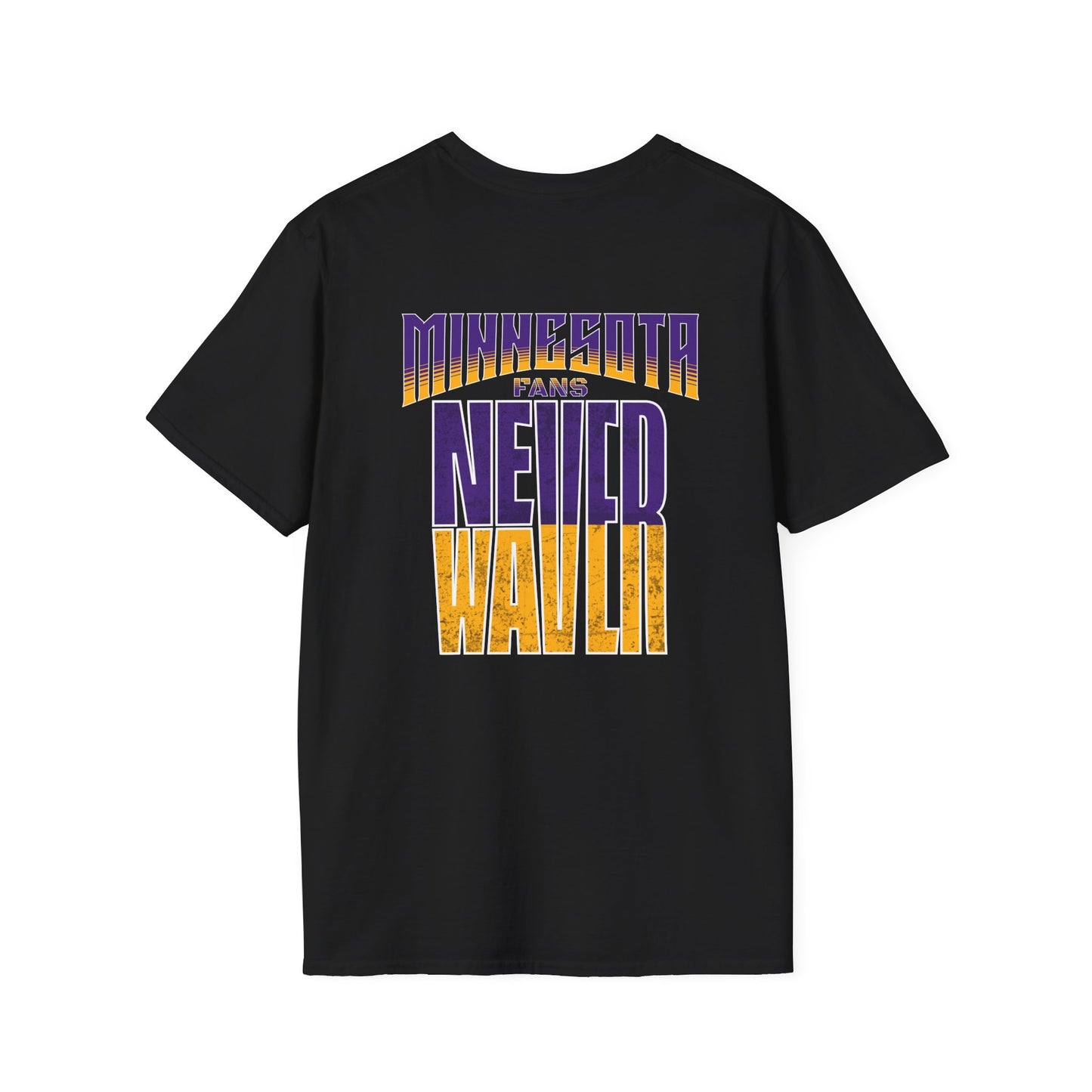 Minnesota Fans Never Waver Unisex Softstyle T-Shirt