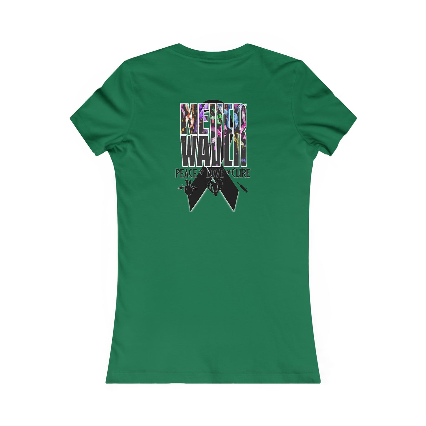 Never Waver Peace Love Cure Women's Favorite Tee