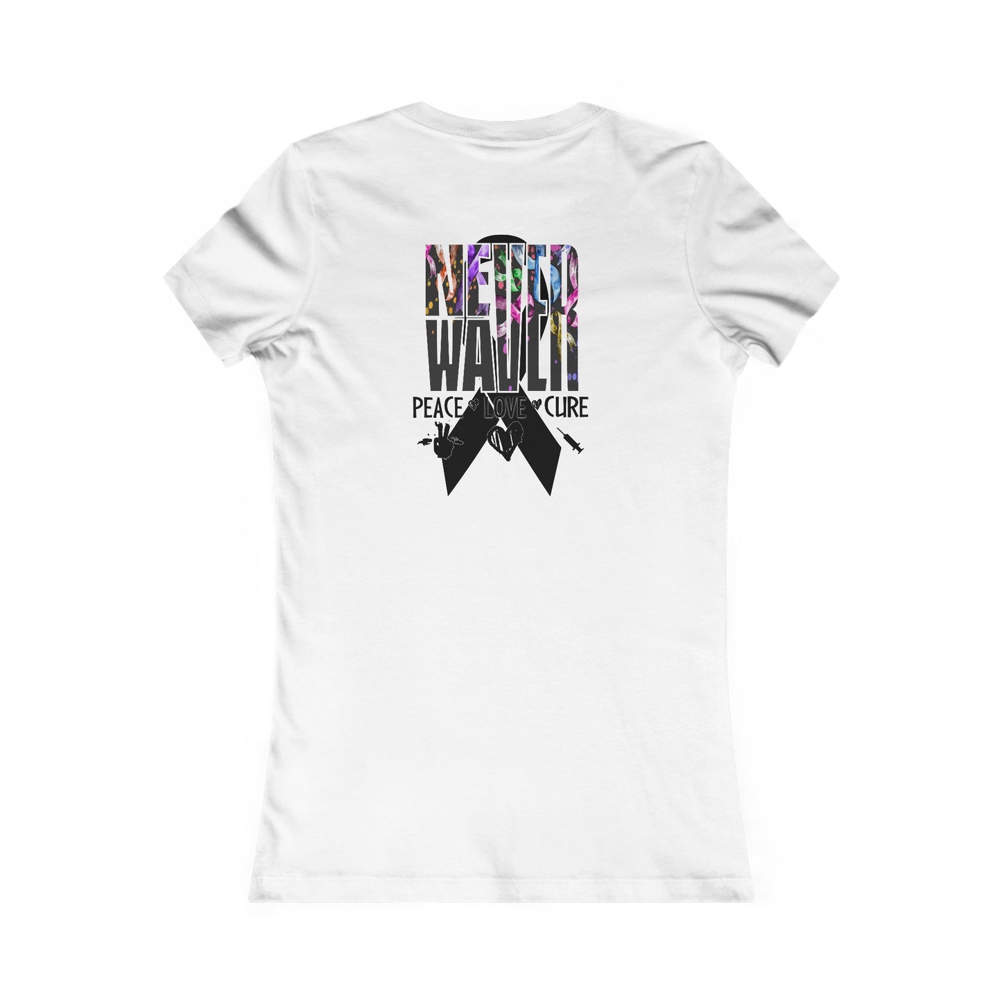 Never Waver Peace Love Cure Women's Favorite Tee