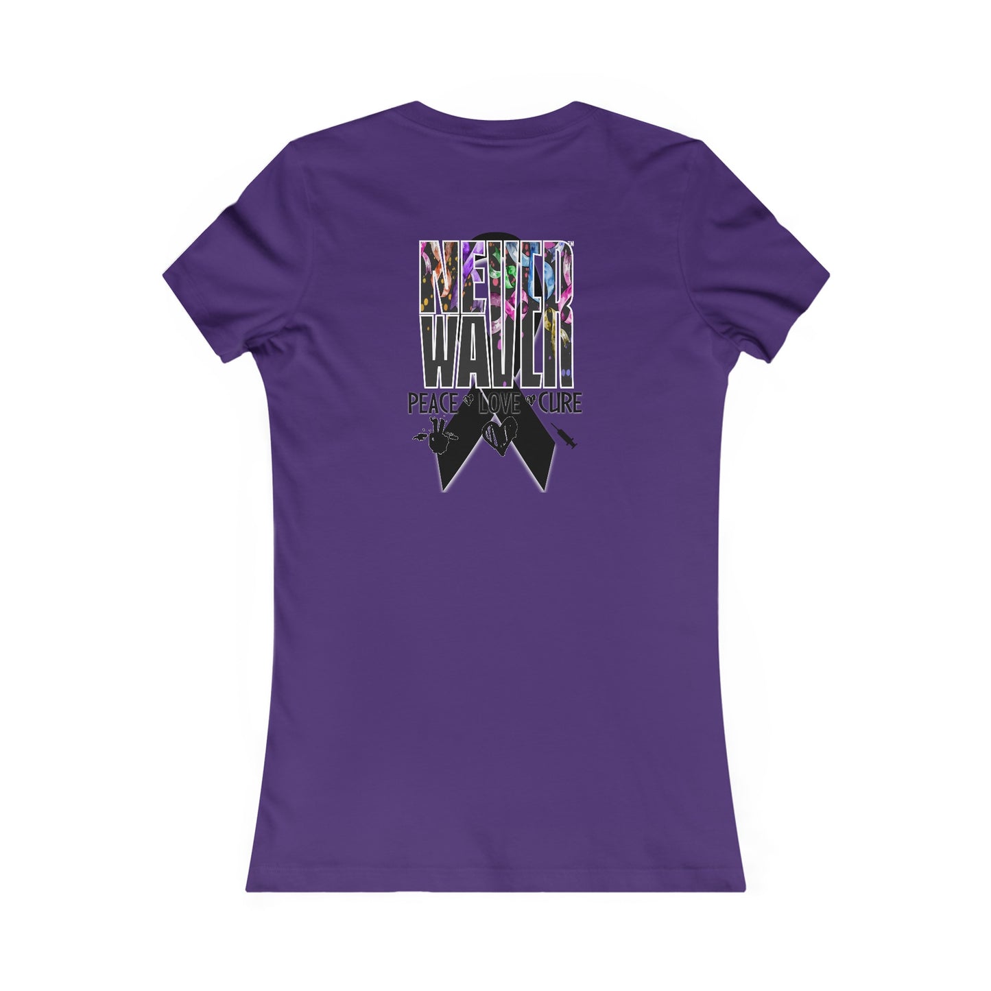 Never Waver Peace Love Cure Women's Favorite Tee