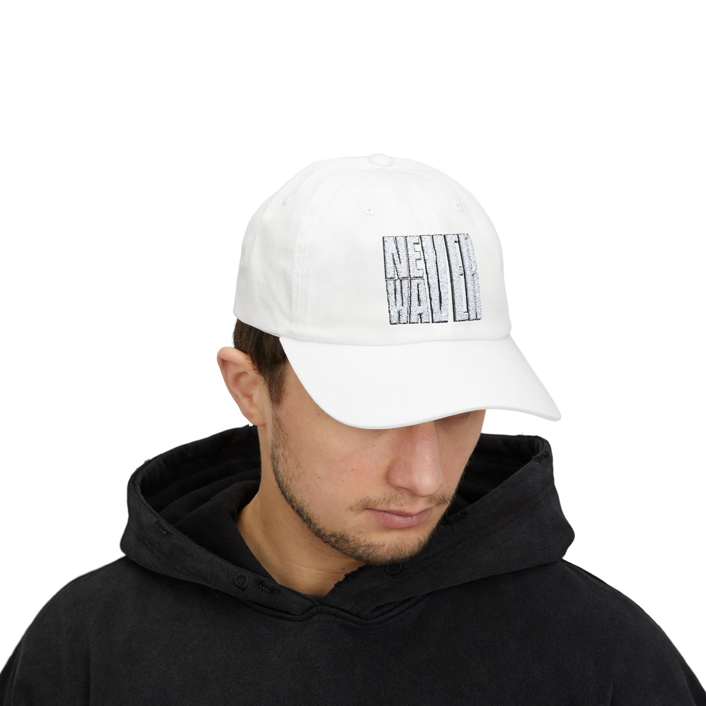 Never Waver  Embroidered Classic Dad Cap