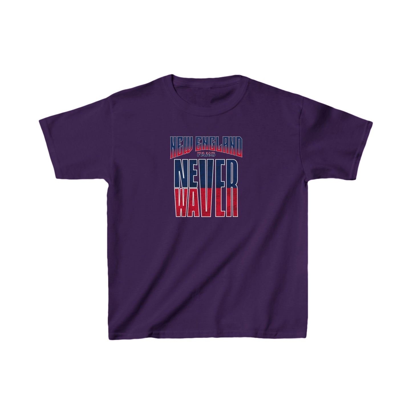 New England Fans Never Waver Kids Heavy Cotton™ Tee