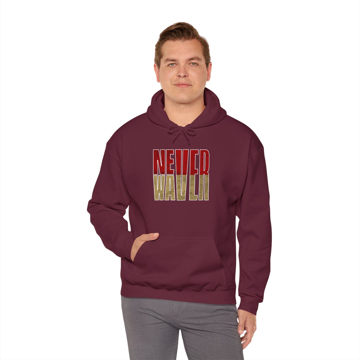 San Francisco Fans Never Waver Unisex Heavy Blend™ Hooded Sweatshirt