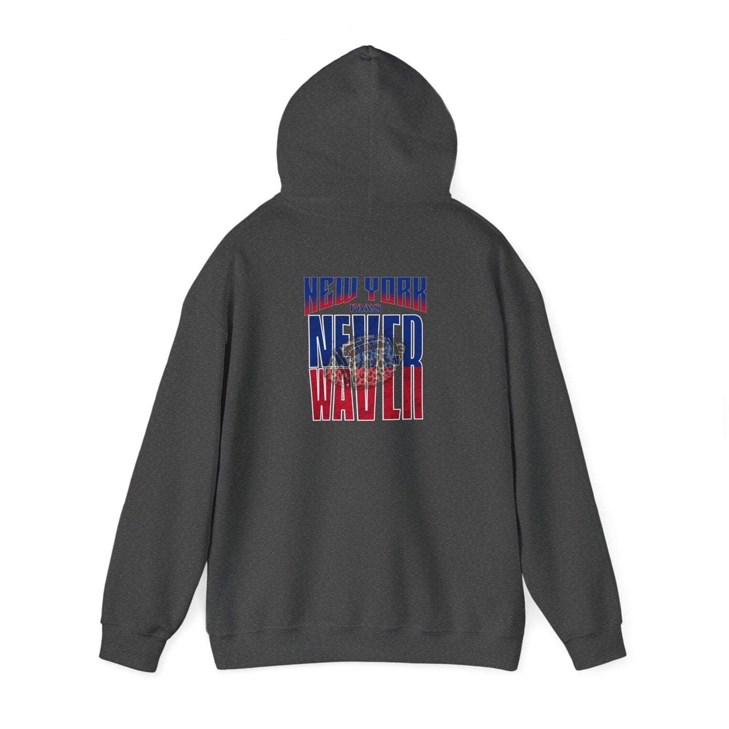 New York Fans Never Waver W-Leopard Football Unisex Heavy Blend™ Hooded Sweatshirt