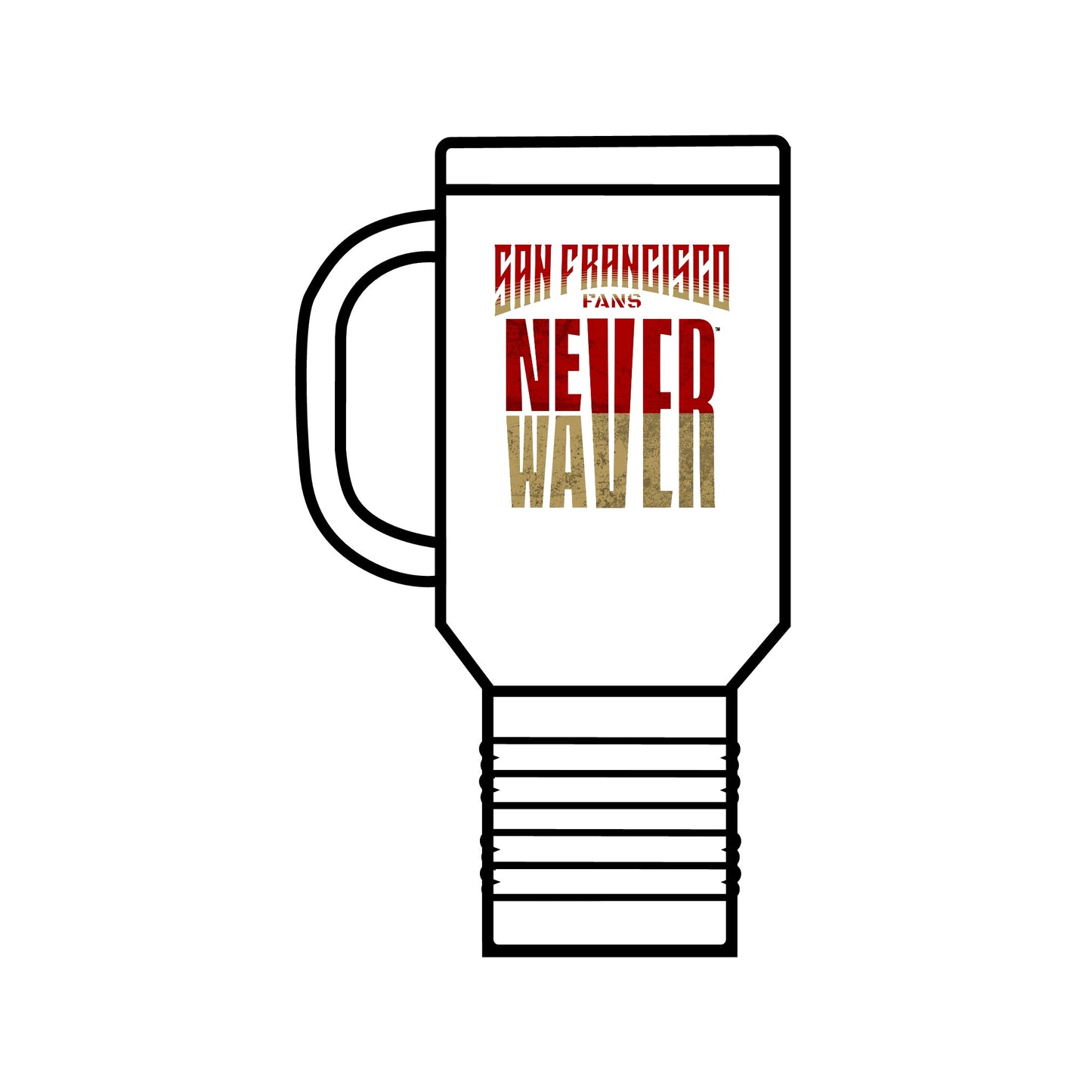 San Francisco Fans Never Waver Insulated Travel Mug, 40oz