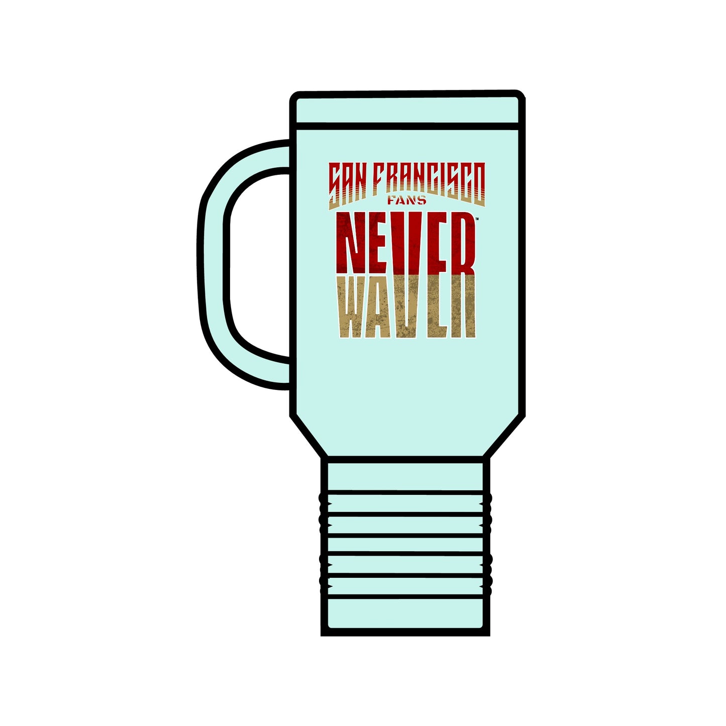 San Francisco Fans Never Waver Insulated Travel Mug, 40oz