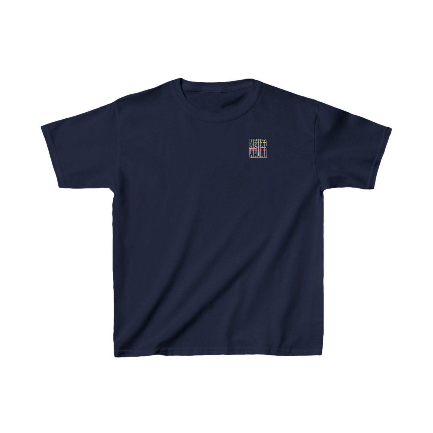 Never Waver Always Back Our First Responders  Kids Heavy Cotton™ Tee