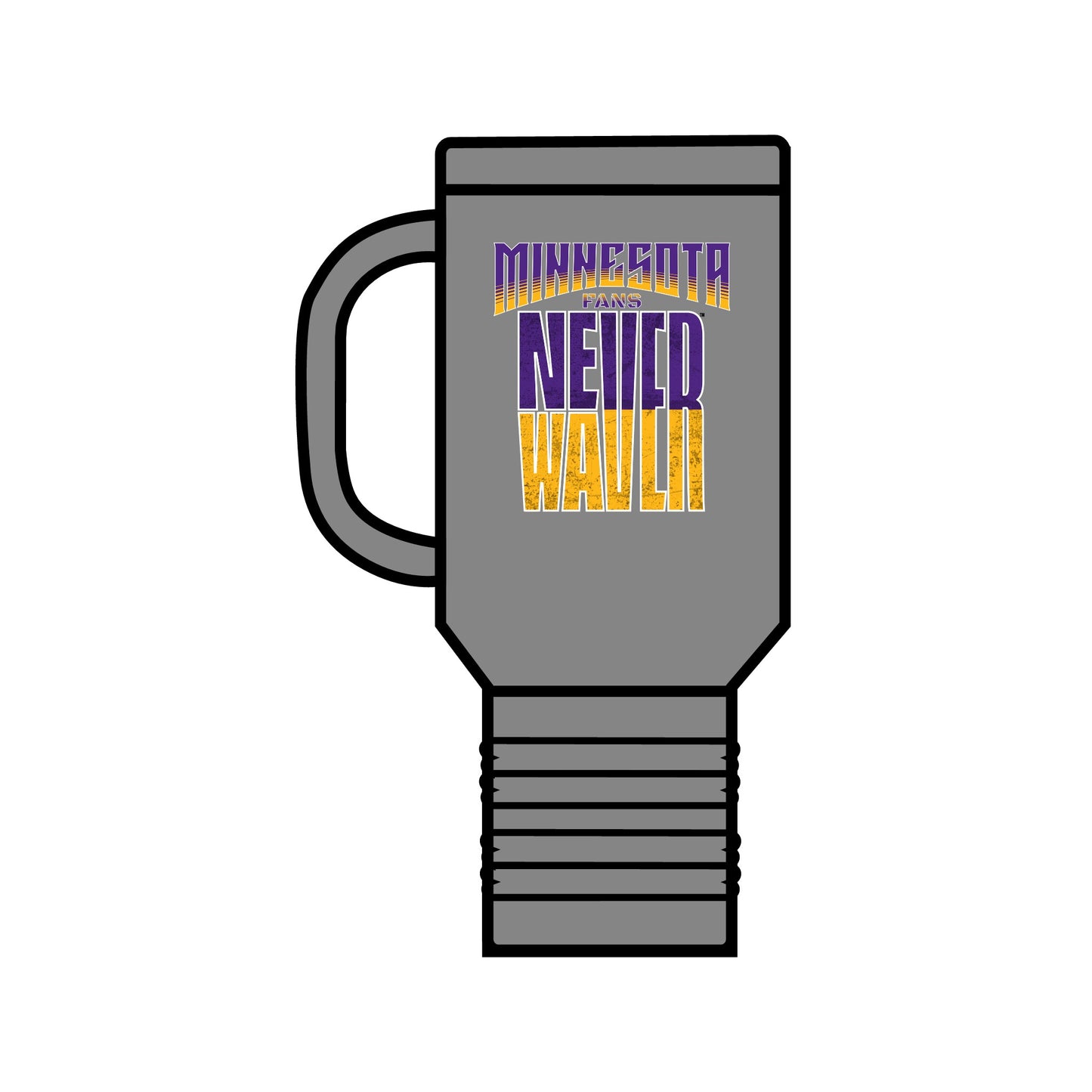 Minnesota Fans Never Waver Insulated Travel Mug, 40oz