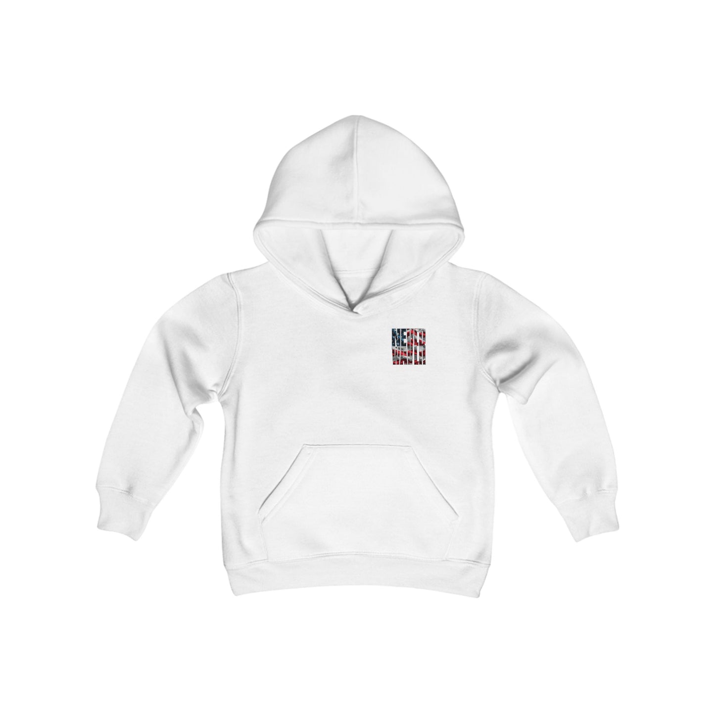 #2 May you have the Courage to Never Waver Like President Trump Vintage-Inspired Youth Hoodie with American Flag Design