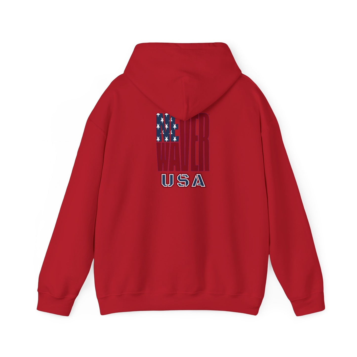 Never Waver USA Unisex Heavy Blend™ Hooded Sweatshirt