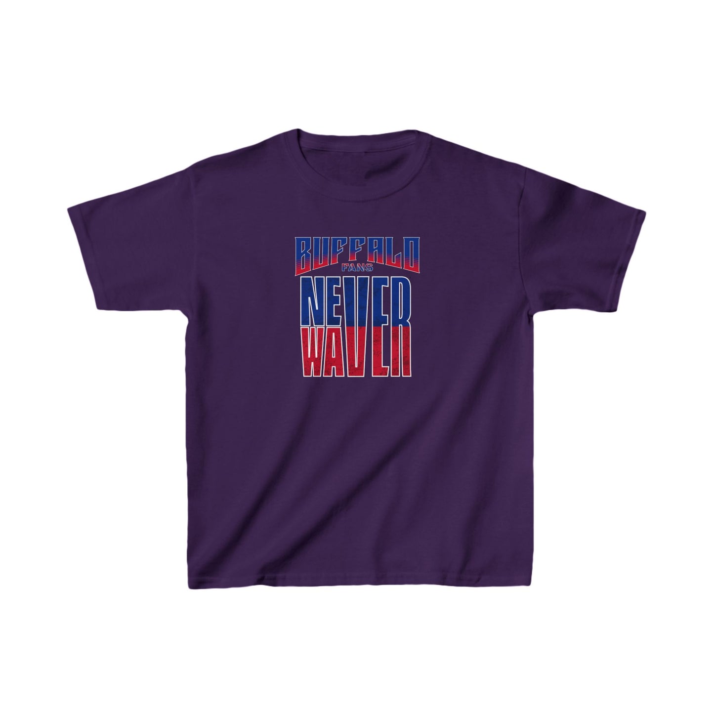 Buffalo Fans Never Waver Kids Heavy Cotton™ Tee