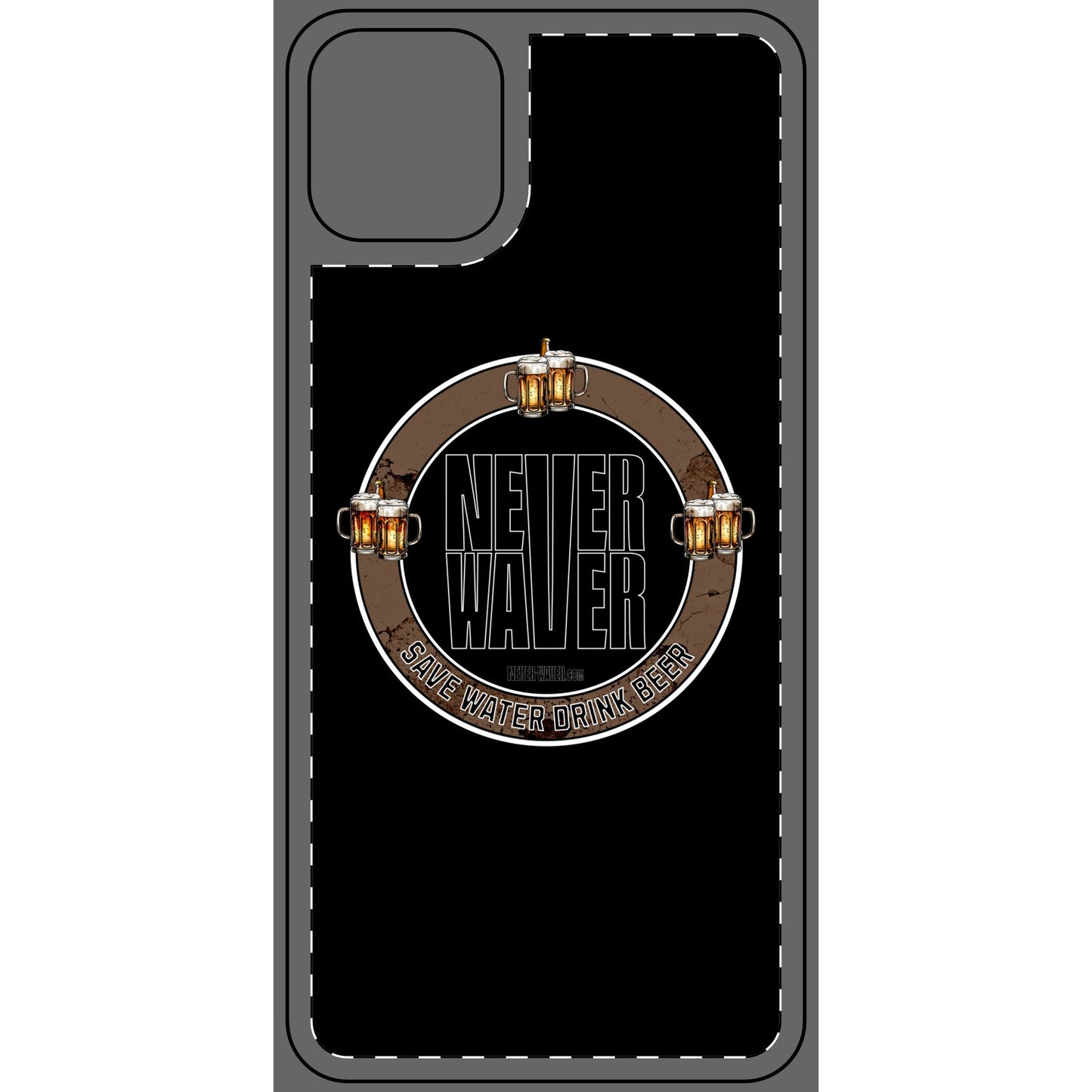 Never Waver Phone Skin - Beer Lover's Accessory