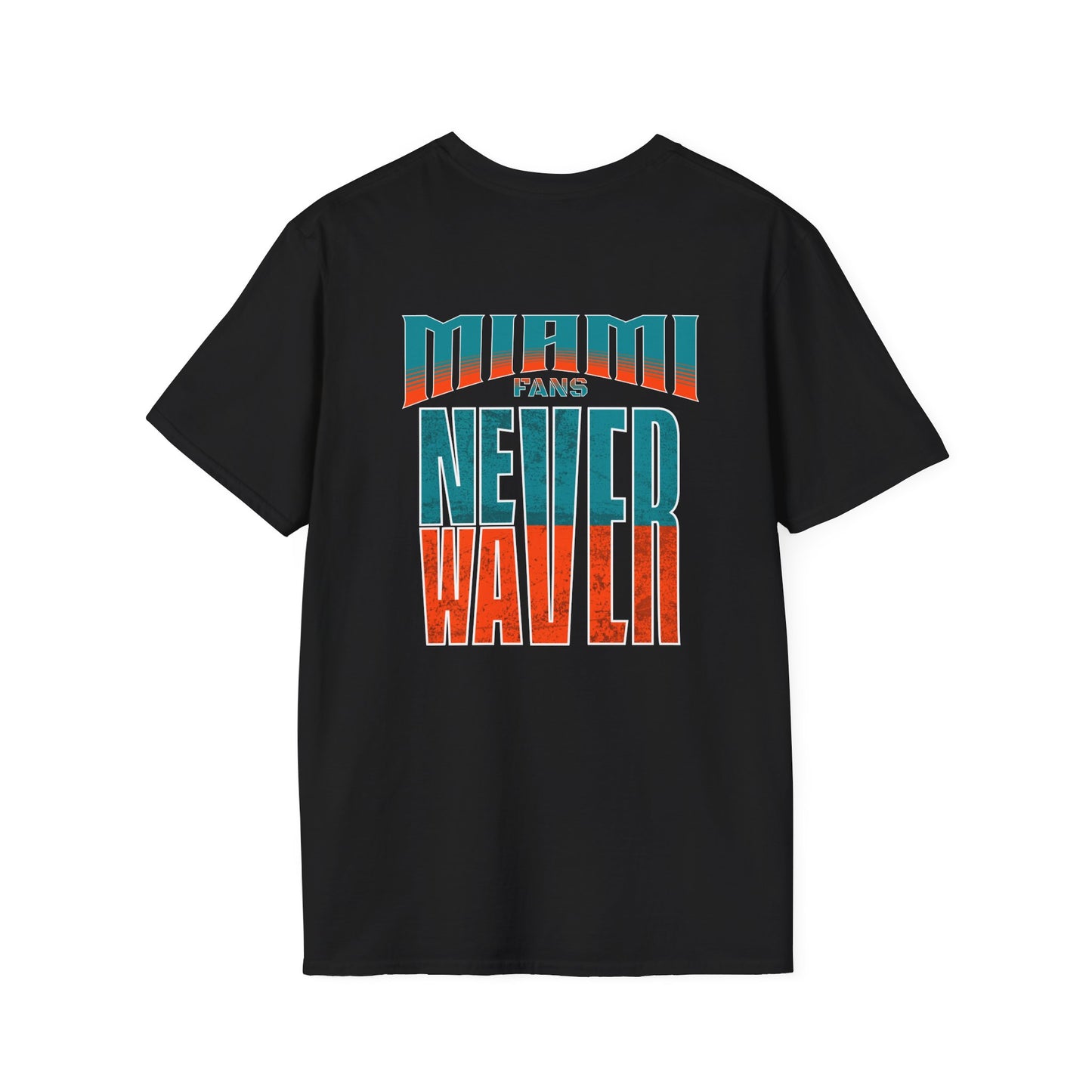 Miami Fans Never Waver Unisex Softstyle T-Shirt