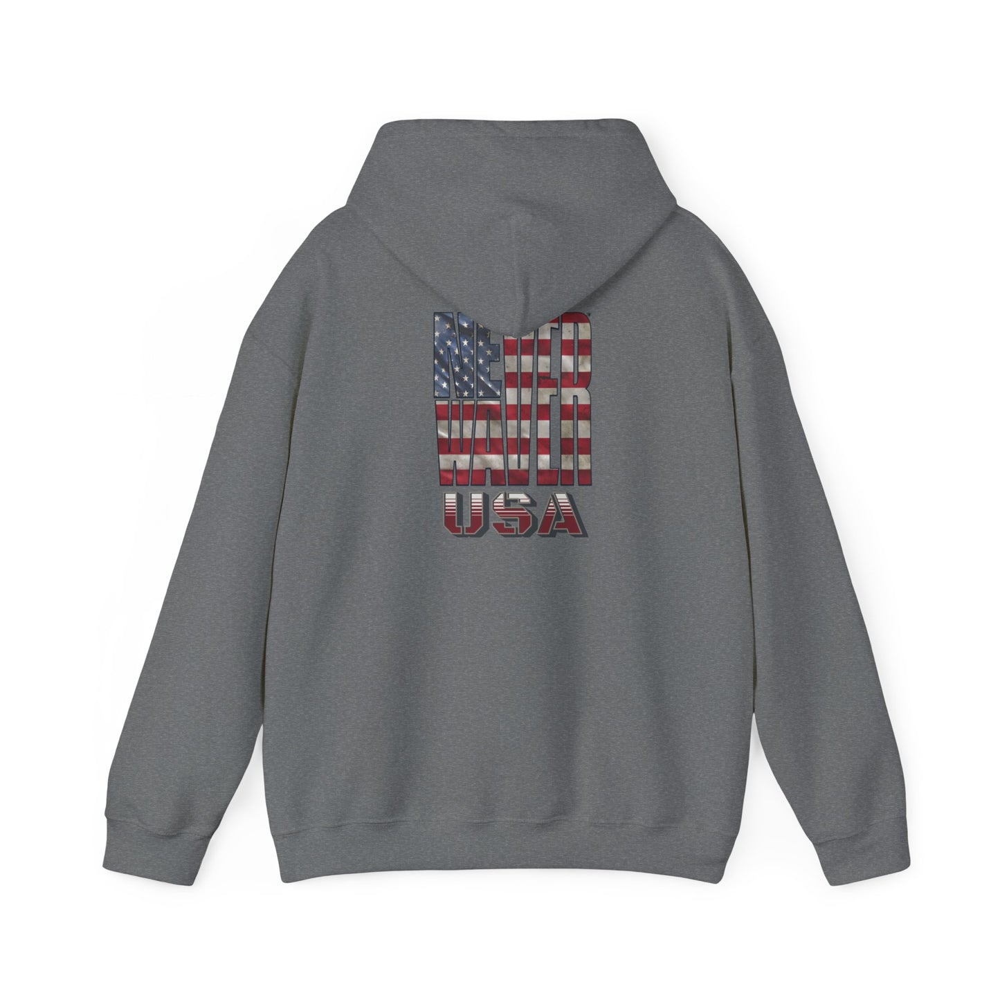 Never Waver USA Unisex Heavy Blend™ Hooded Sweatshirt