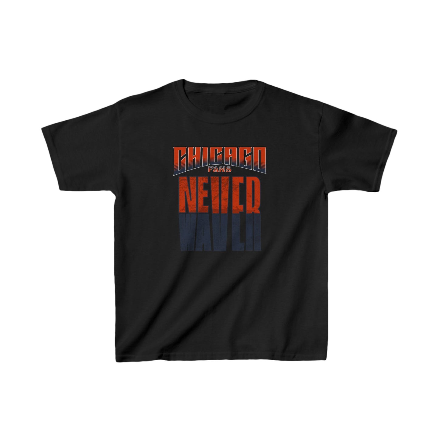 Chicago Fans Never Waver Kids Heavy Cotton™ Tee