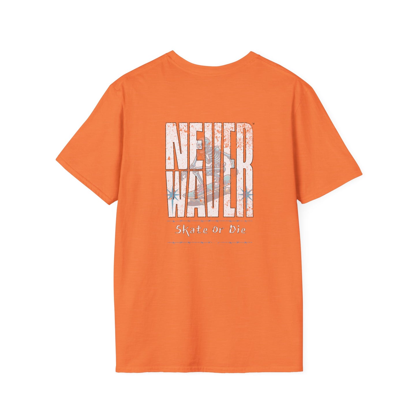 Never Waver Skate or Die Unisex Softstyle T-Shirt