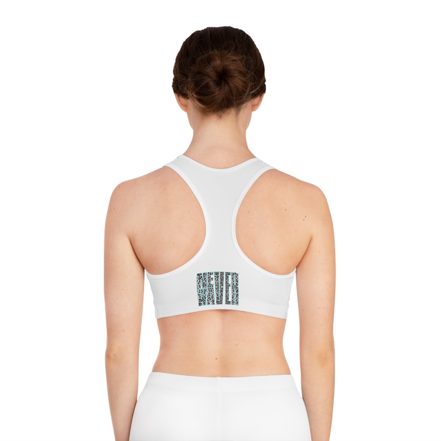 Never Waver Don't Wish For It Work For It Sports Bra (AOP)