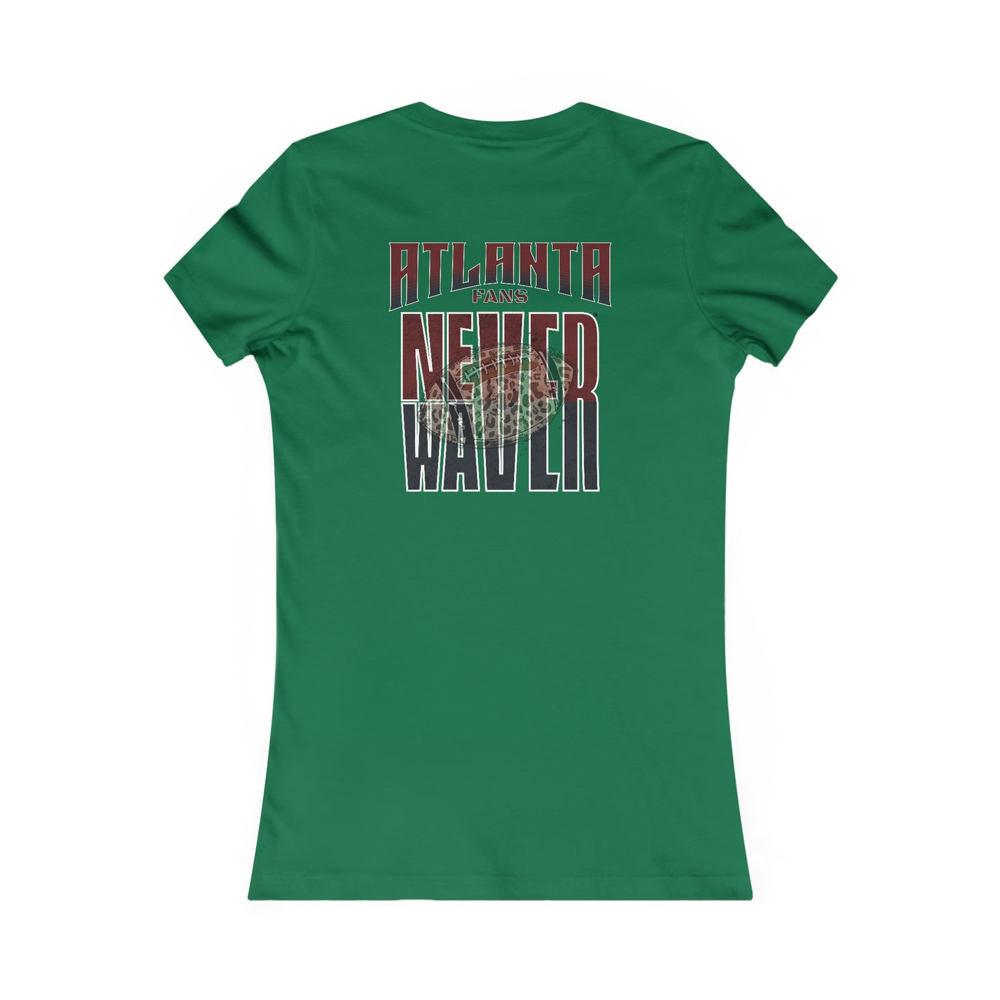 Atlanta Fans Never Waver W-Leopard Football Women's Favorite Tee