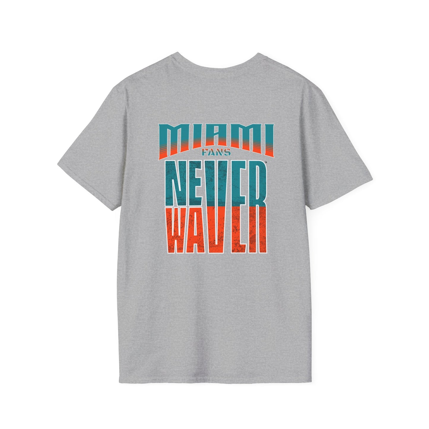 Miami Fans Never Waver Unisex Softstyle T-Shirt