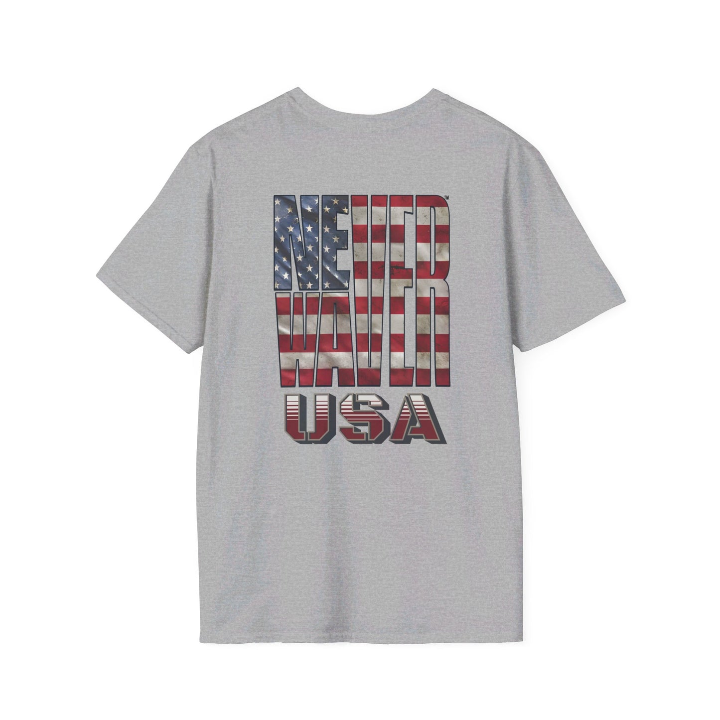 Never Waver USA Unisex Softstyle T-Shirt