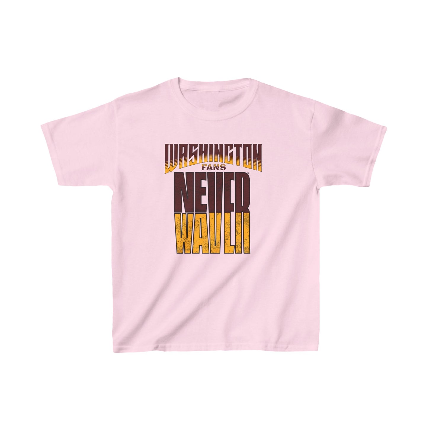 Washington Fans Never Waver Kids Heavy Cotton™ Tee