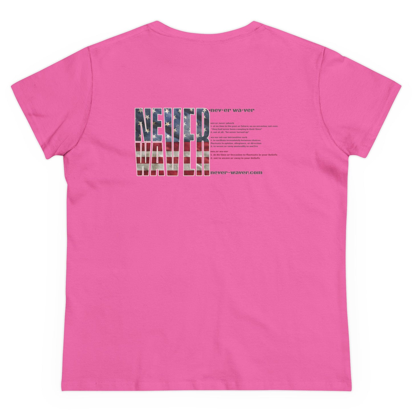 Never Waver Definition Women's Midweight Cotton Tee