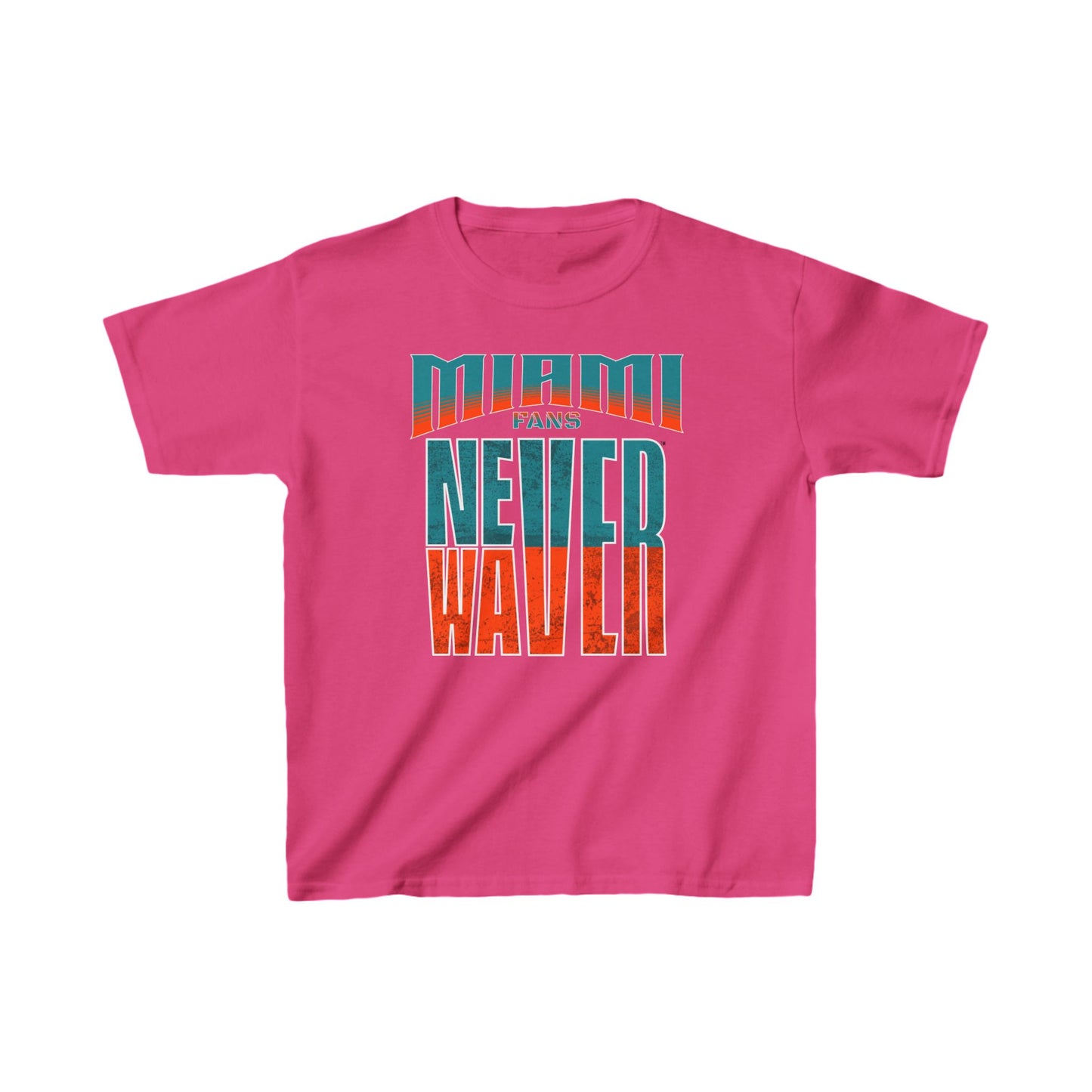 Miami Fans Never Waver Kids Heavy Cotton™ Tee