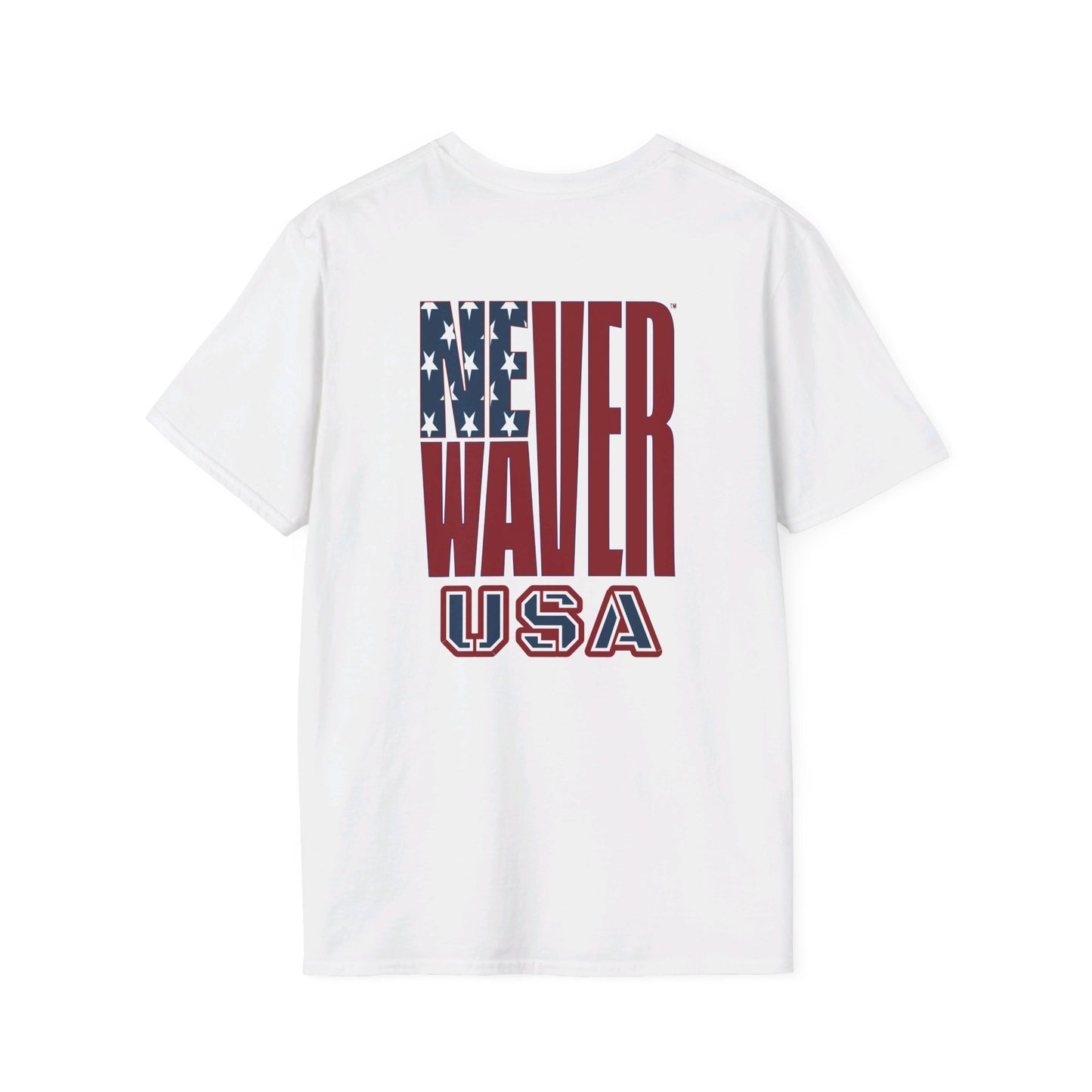 Never Waver USA Unisex Softstyle T-Shirt