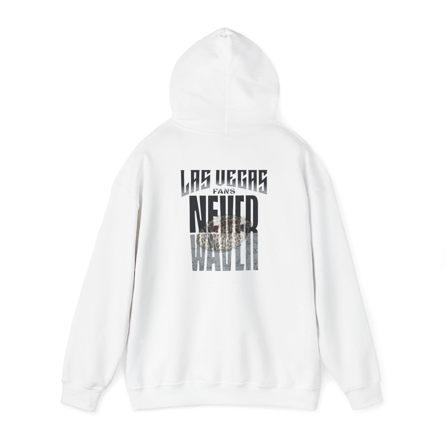 Las Vegas Fans Never Waver W-Leopard Football Unisex Heavy Blend™ Hooded Sweatshirt