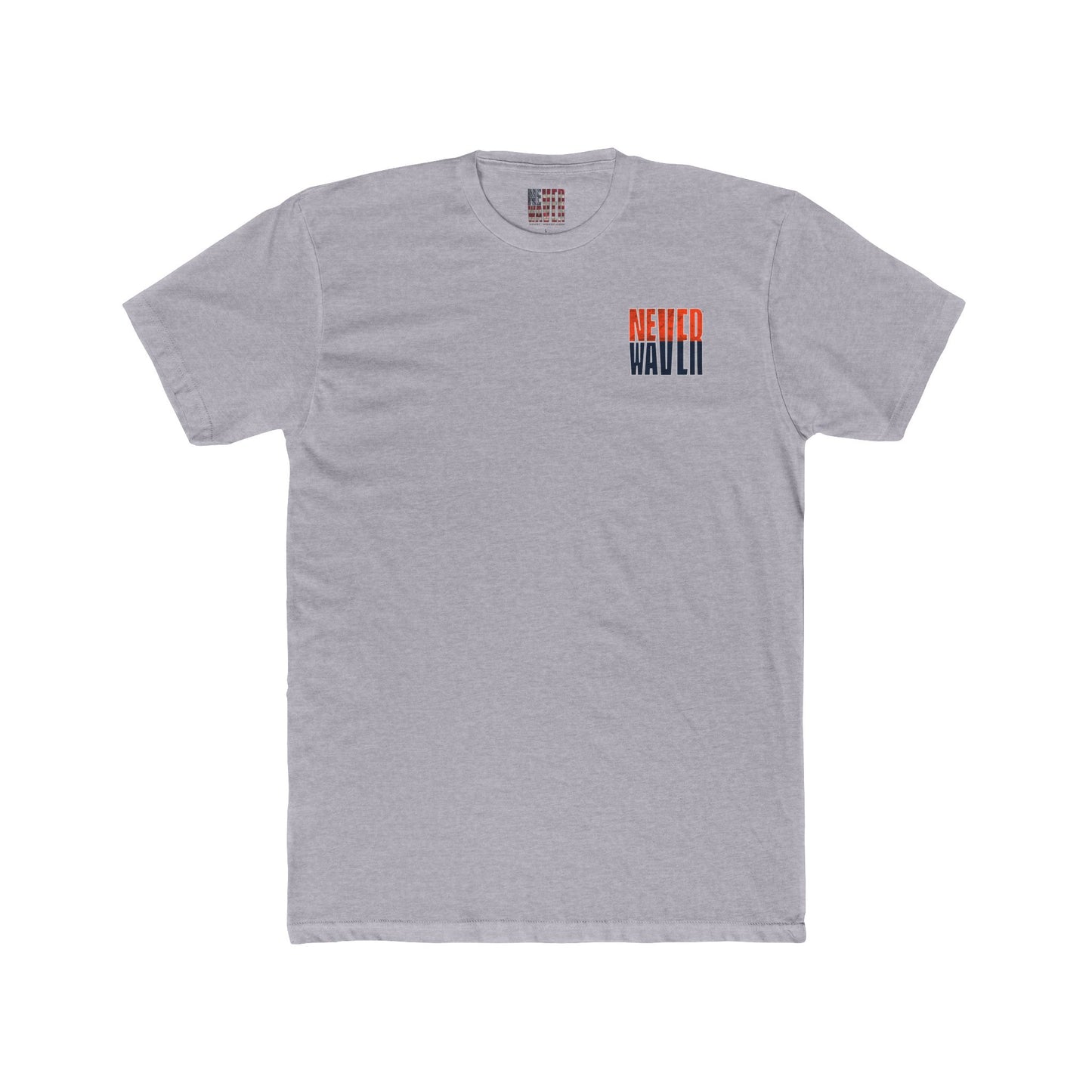 Denver Fans Never Waver Unisex Cotton Crew Tee