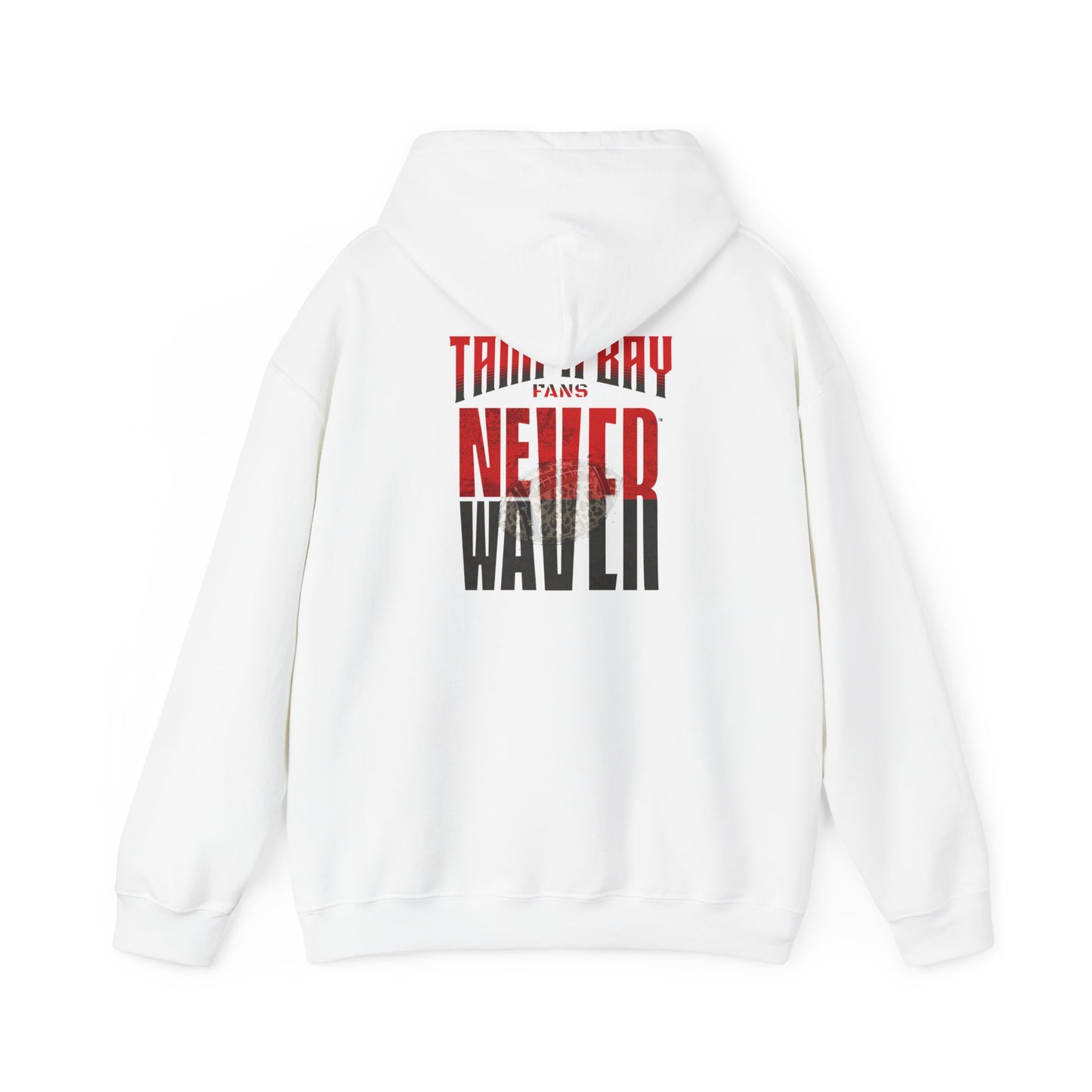 Tampa Bay Fans Never Waver W-Leopard Football Unisex Heavy Blend™ Hooded Sweatshirt