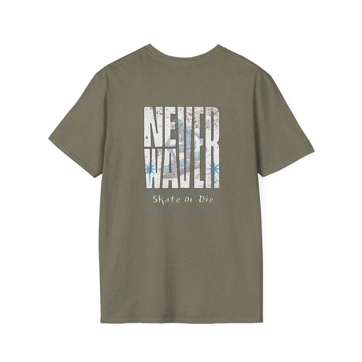 Never Waver Skate or Die Unisex Softstyle T-Shirt