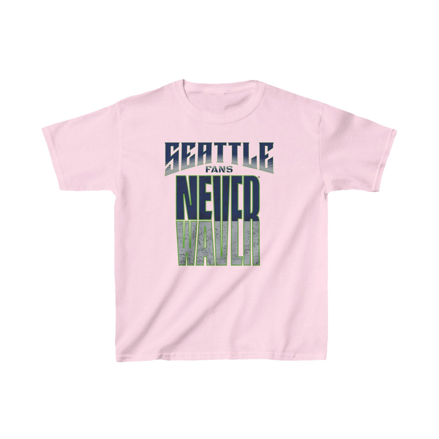 Seattle Fans Never Waver Kids Heavy Cotton™ Tee