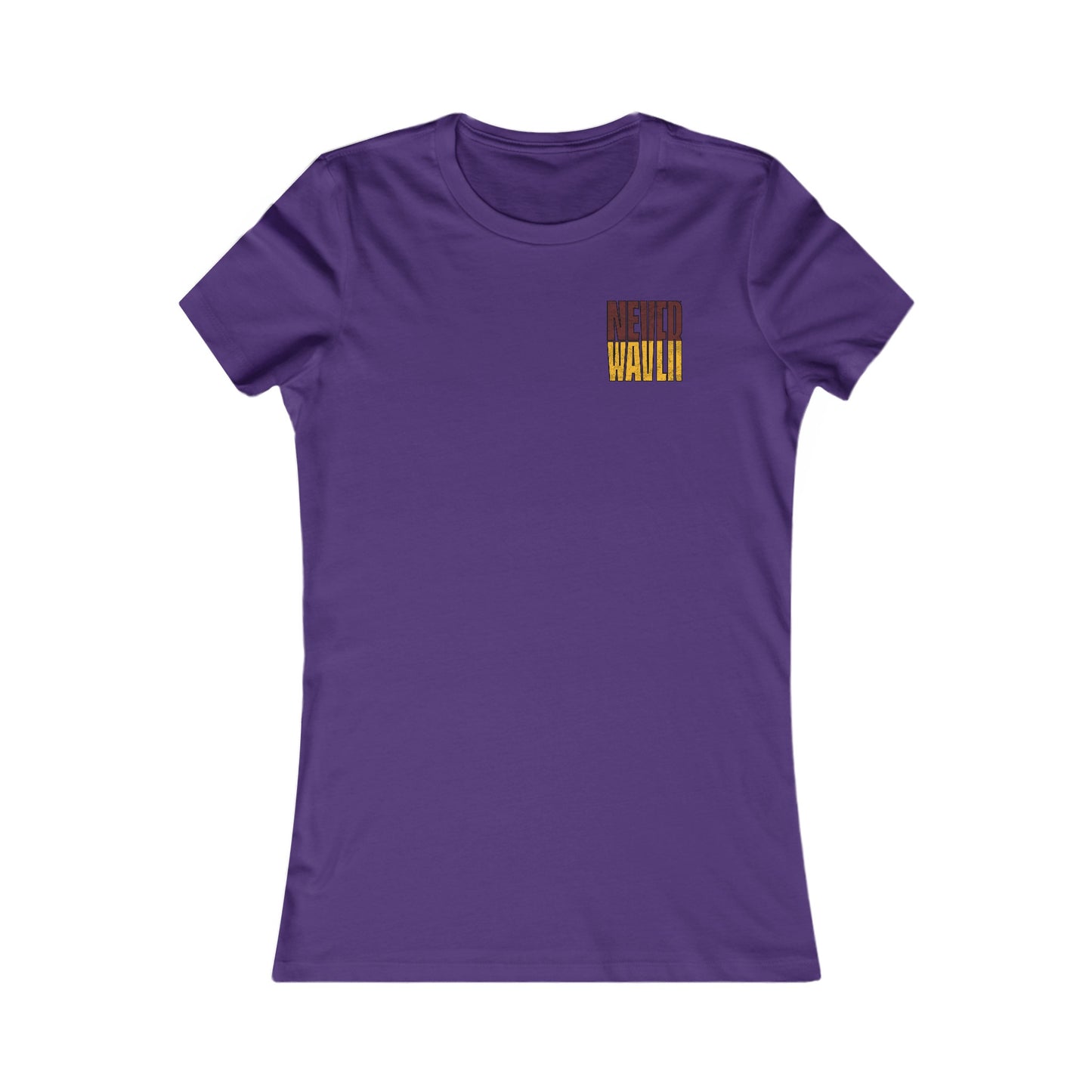 Washington Fans Never Waver W-Leopard Football Women's Favorite Tee