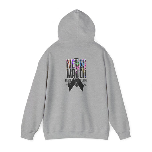 Never Waver Peace Love Cure Unisex Heavy Blend™ Hooded Sweatshirt