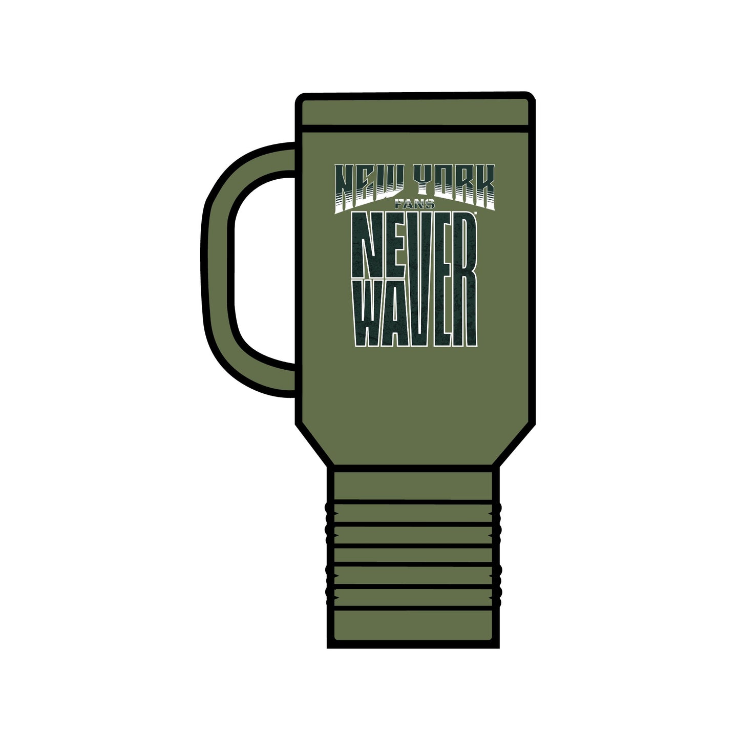 New York Fans Never Waver Insulated Travel Mug, 40oz