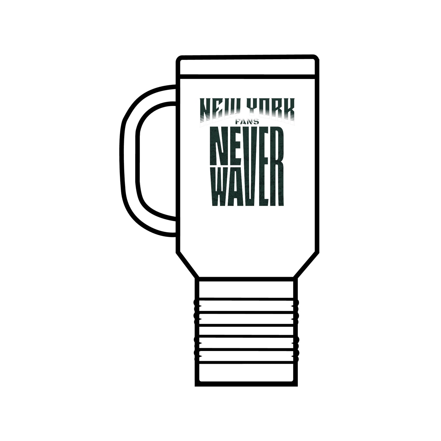 New York Fans Never Waver Insulated Travel Mug, 40oz