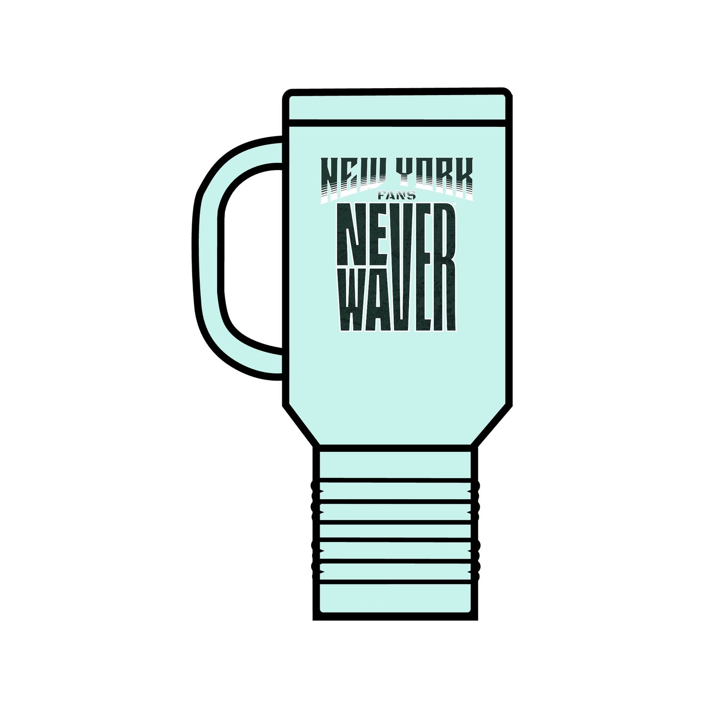 New York Fans Never Waver Insulated Travel Mug, 40oz