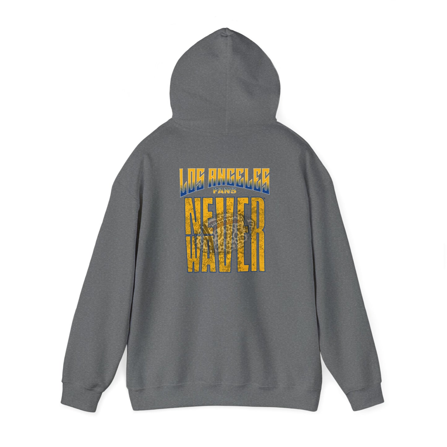 Los Angeles Fans Never Waver W-Leopard Football Unisex Heavy Blend™ Hooded Sweatshirt