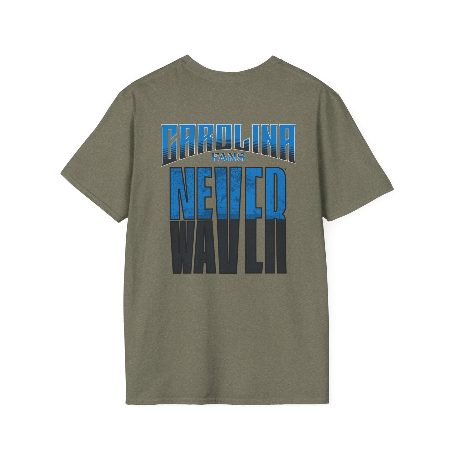 Carolina Fans Never Waver Unisex Softstyle T-Shirt