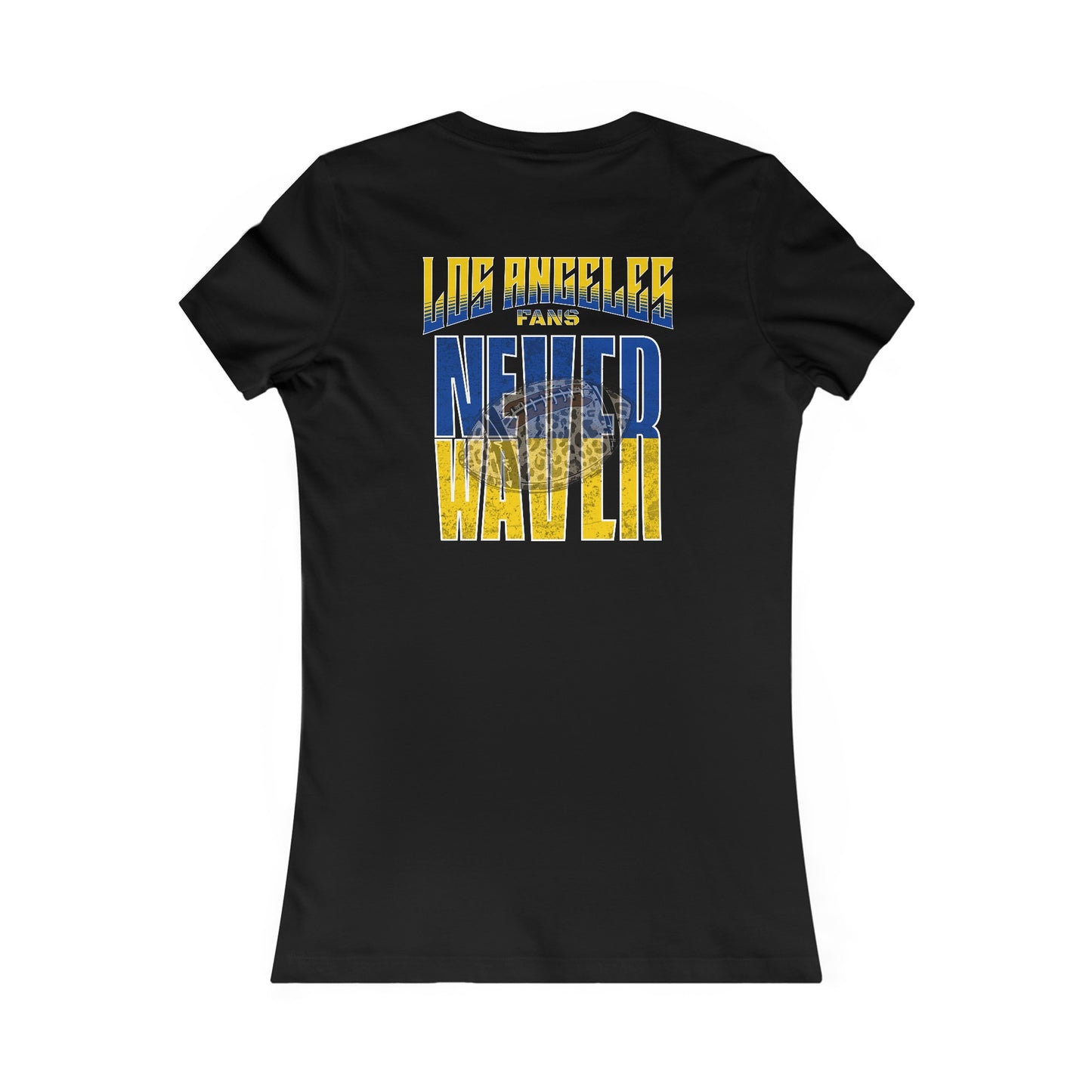 Los Angeles Fans Never Waver W-Leopard Football Women's Favorite Tee