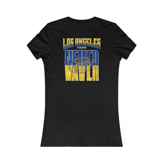 Los Angeles Fans Never Waver W-Leopard Football Women's Favorite Tee