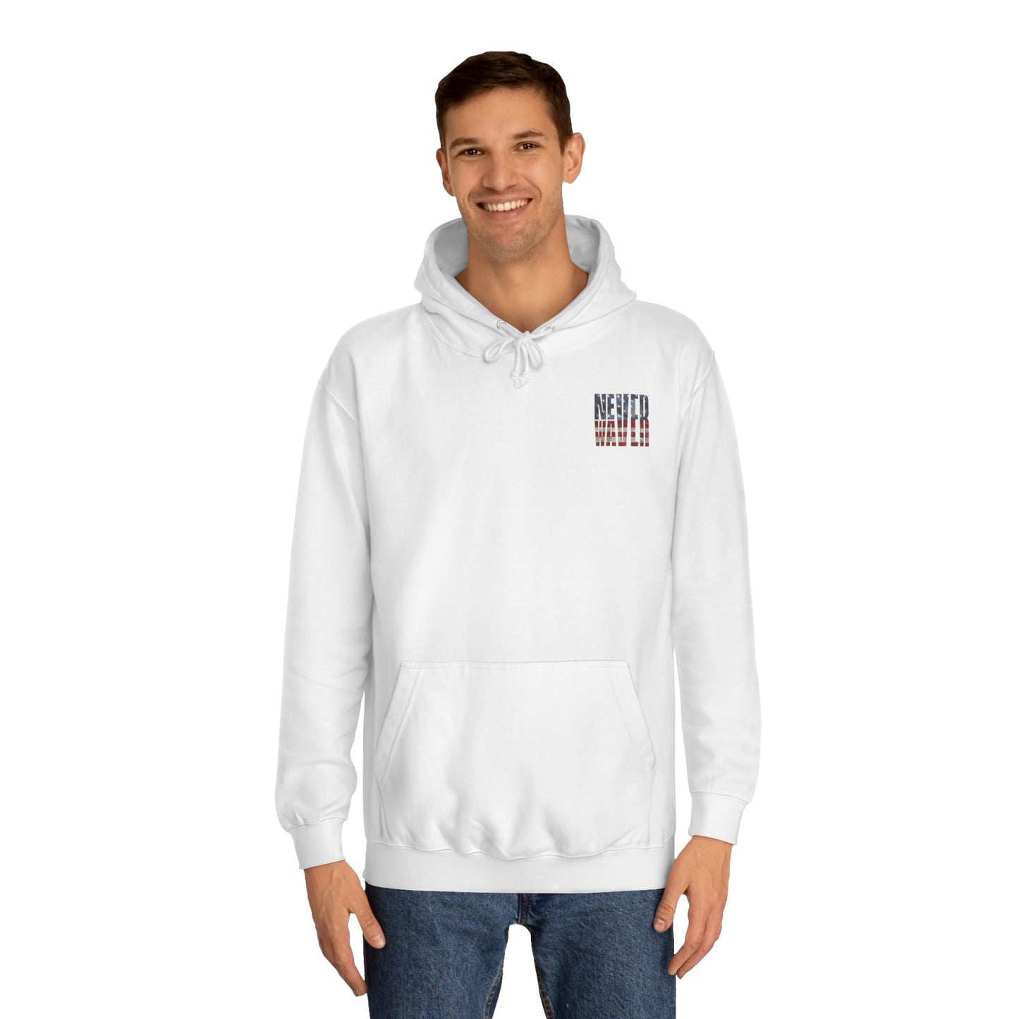 Never Waver Definition Unisex College Hoodie