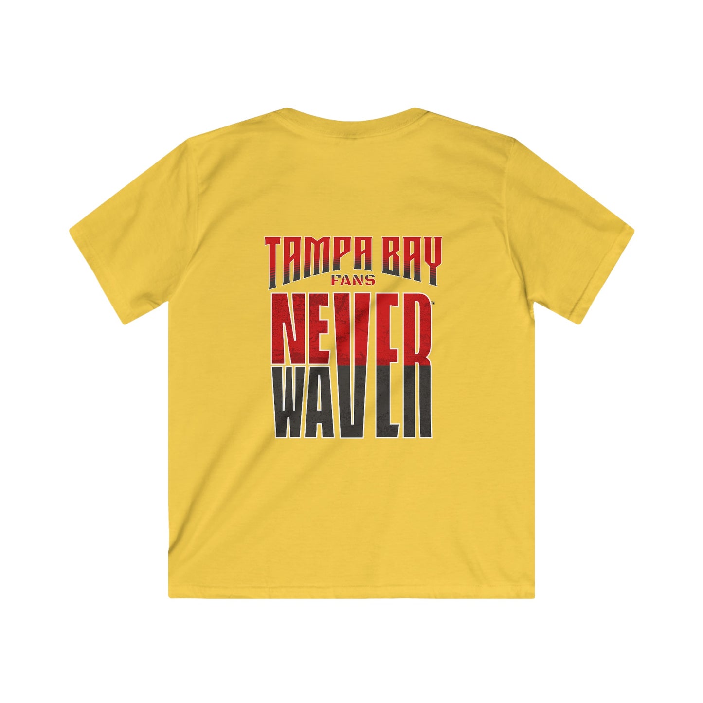 Tampa Bay Fans Never Waver Kids Softstyle Tee