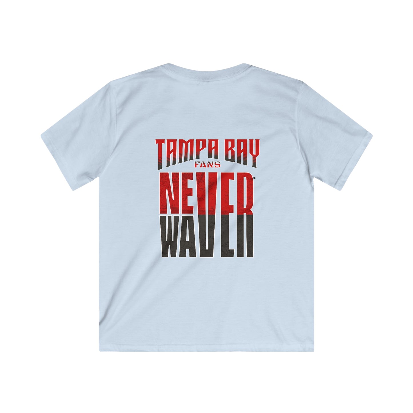 Tampa Bay Fans Never Waver Kids Softstyle Tee