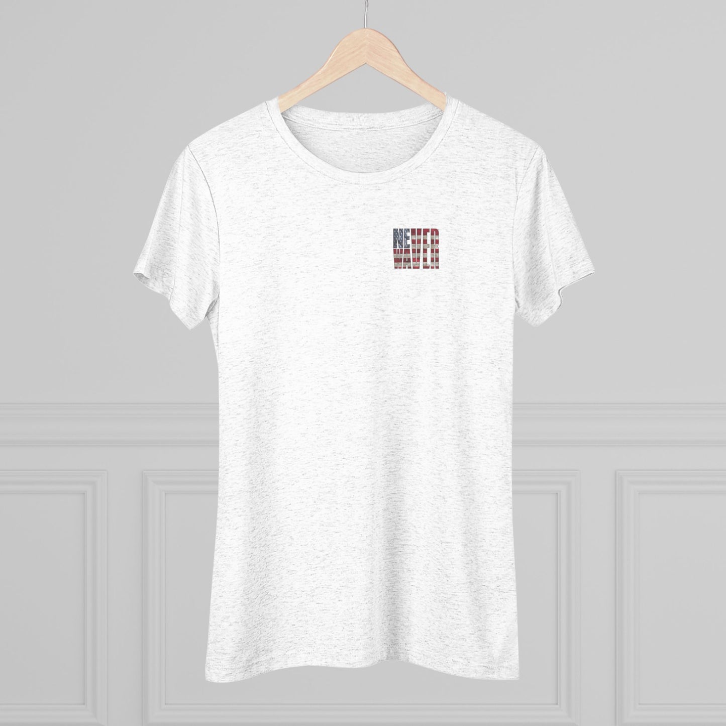 Never Waver Be Red White and a Little Bougie Women's Triblend Tee