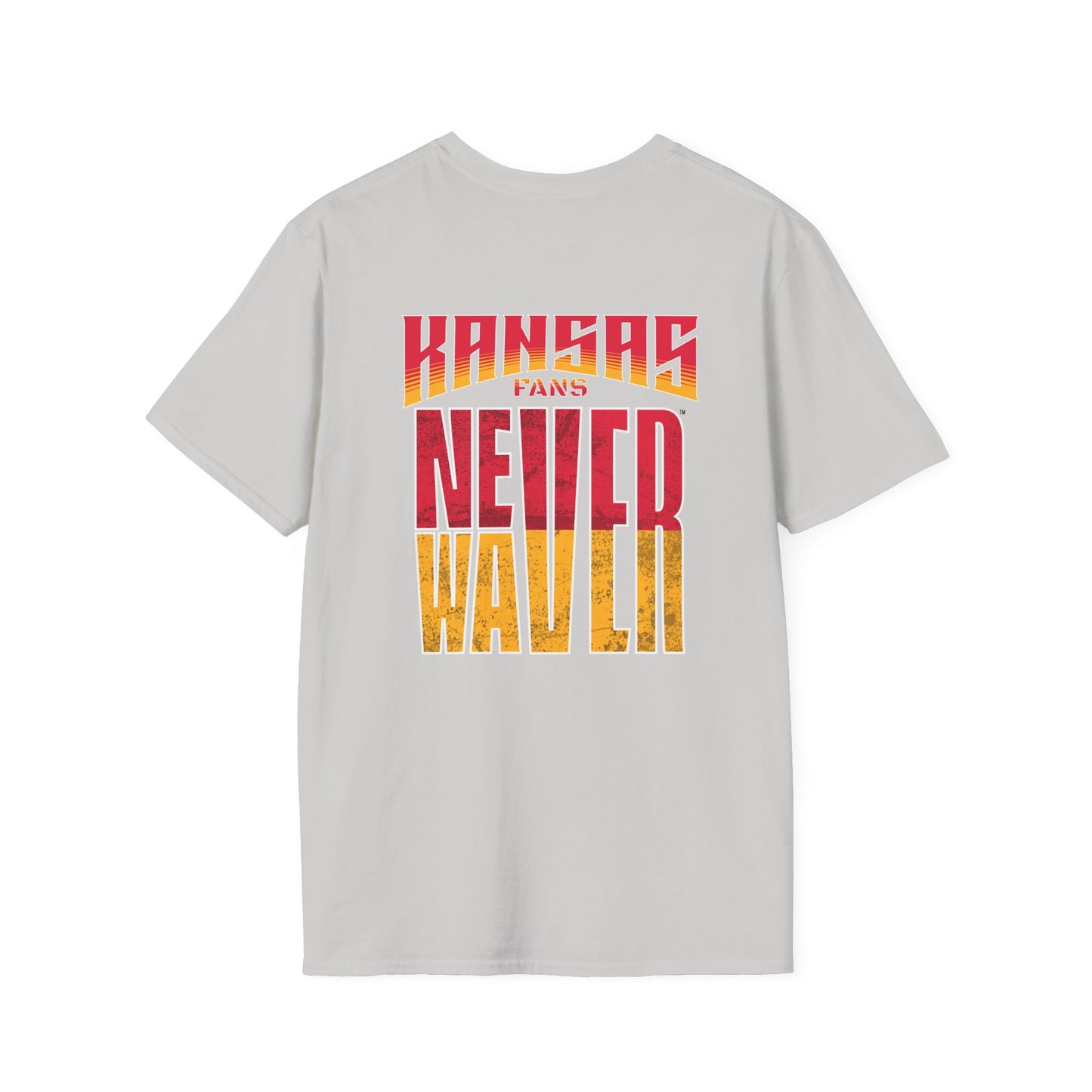 Kansas Fans Never Waver Unisex Softstyle T-Shirt