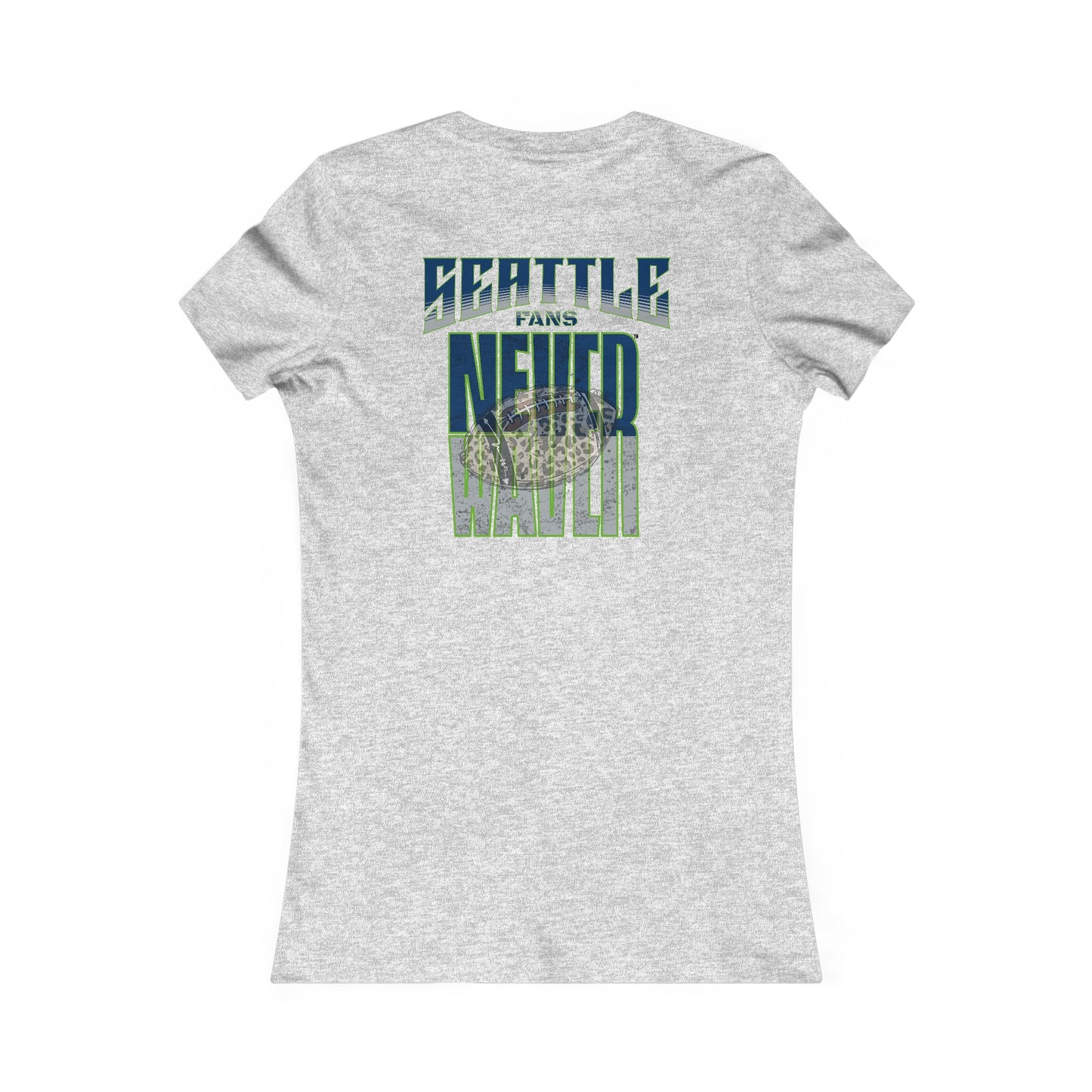 Seattle Fans Never Waver W-Leopard Football Women's Favorite Tee