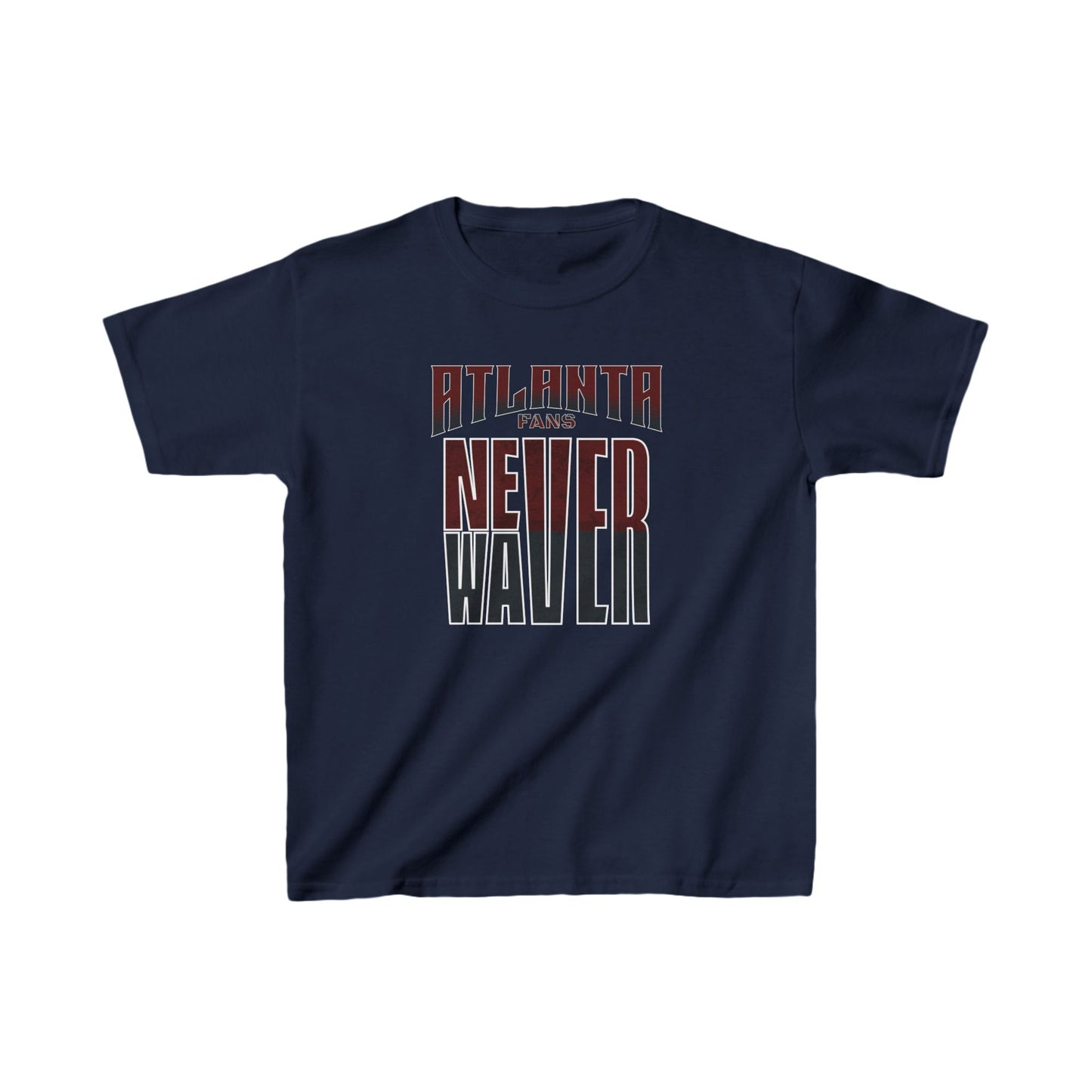 Atlanta Fans Never Waver Kids Heavy Cotton™ Tee